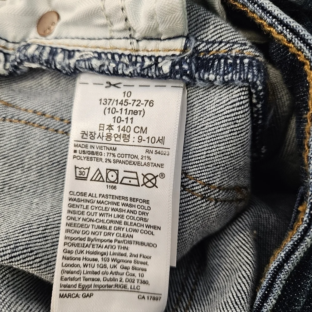 Gap Kids Jegging Ankle High Rise Denim Jean Girls NEW